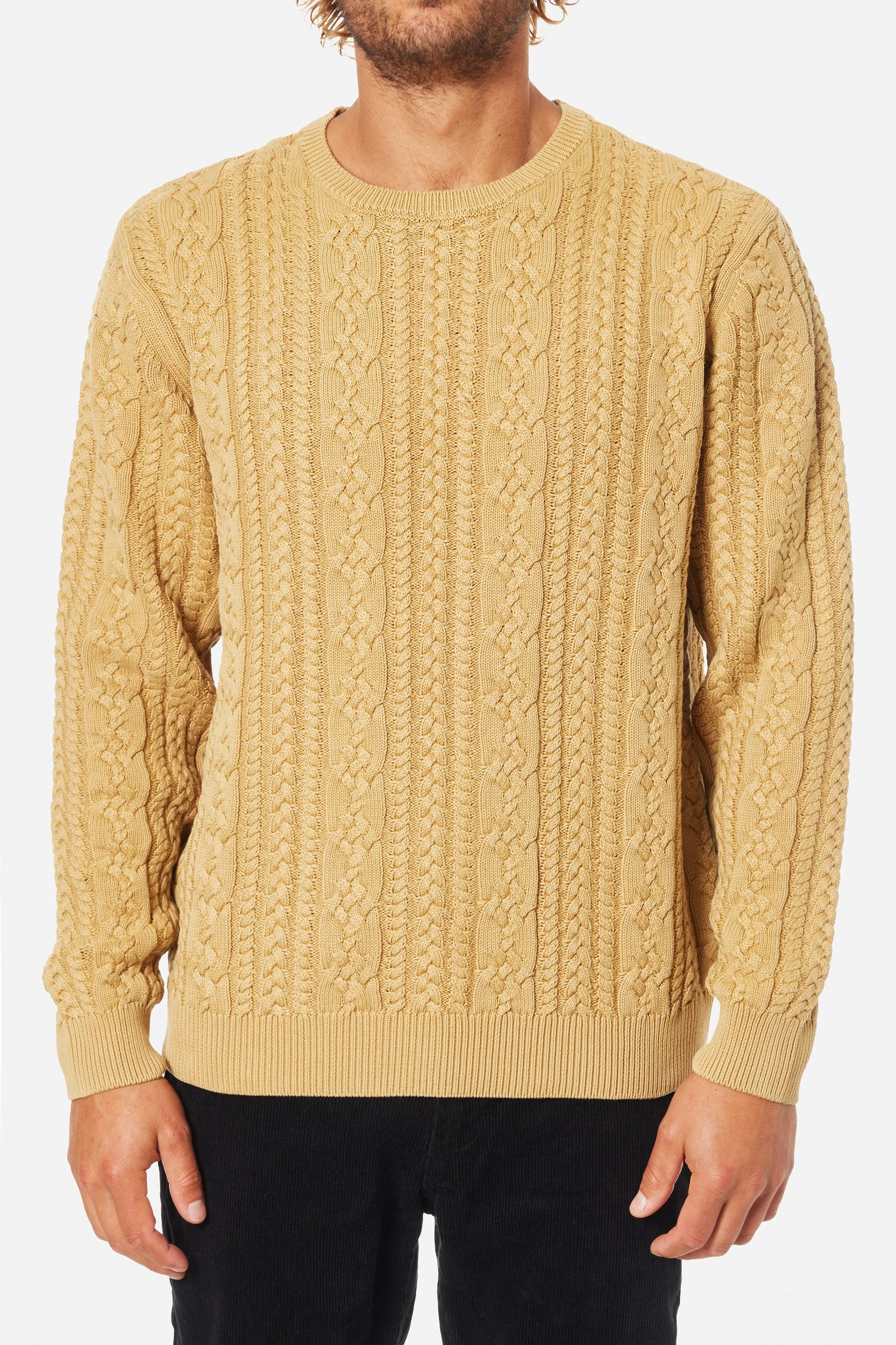 KATIN FISHERMAN SWEATER - DRIFTWOOD sold by Sun Diego Boardshops