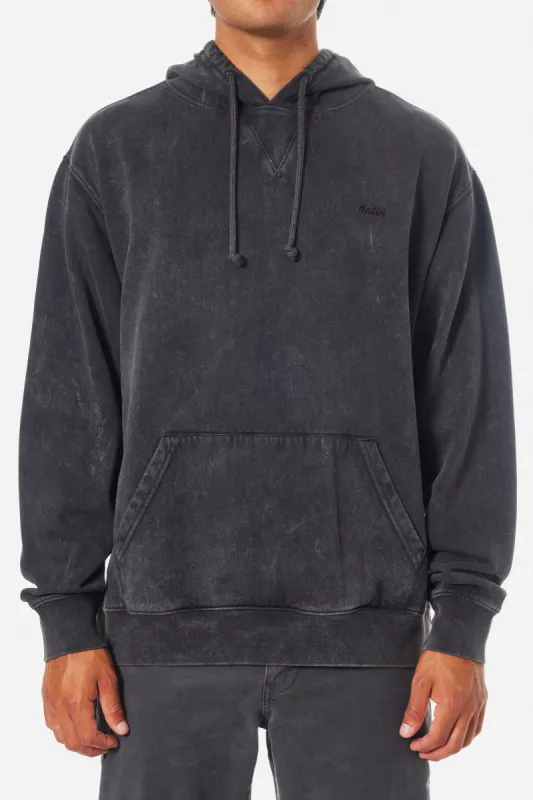 KATIN EMBROIDERED HOODIE - BLACK SAND WASH sold by Sun Diego Boardshops
