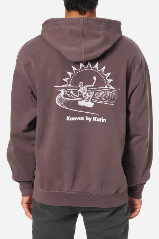 KATIN RIPPER HOODIE - DARK AURALITE PIGMENT DYE sold by Sun Diego Boardshops