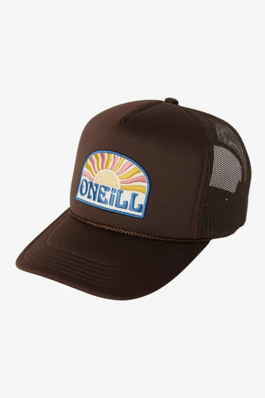 O'Neill ARLIE PATCH TRUCKER HAT - CHOCOLATE sold by Sun Diego Boardshops