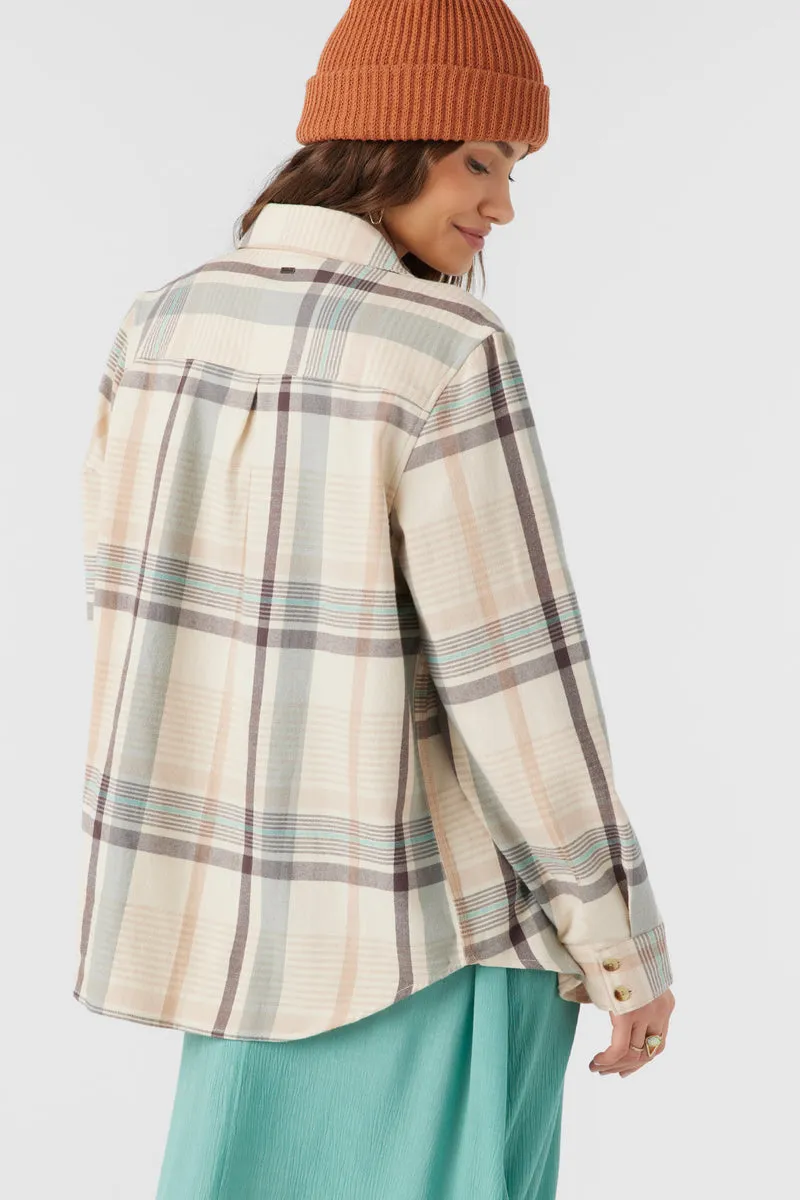 O'Neill BROOKS FLANNEL OVERSIZED FIT SHIRT - MOTHER OF PEARL sold by Sun Diego Boardshops product image thumbnail 2