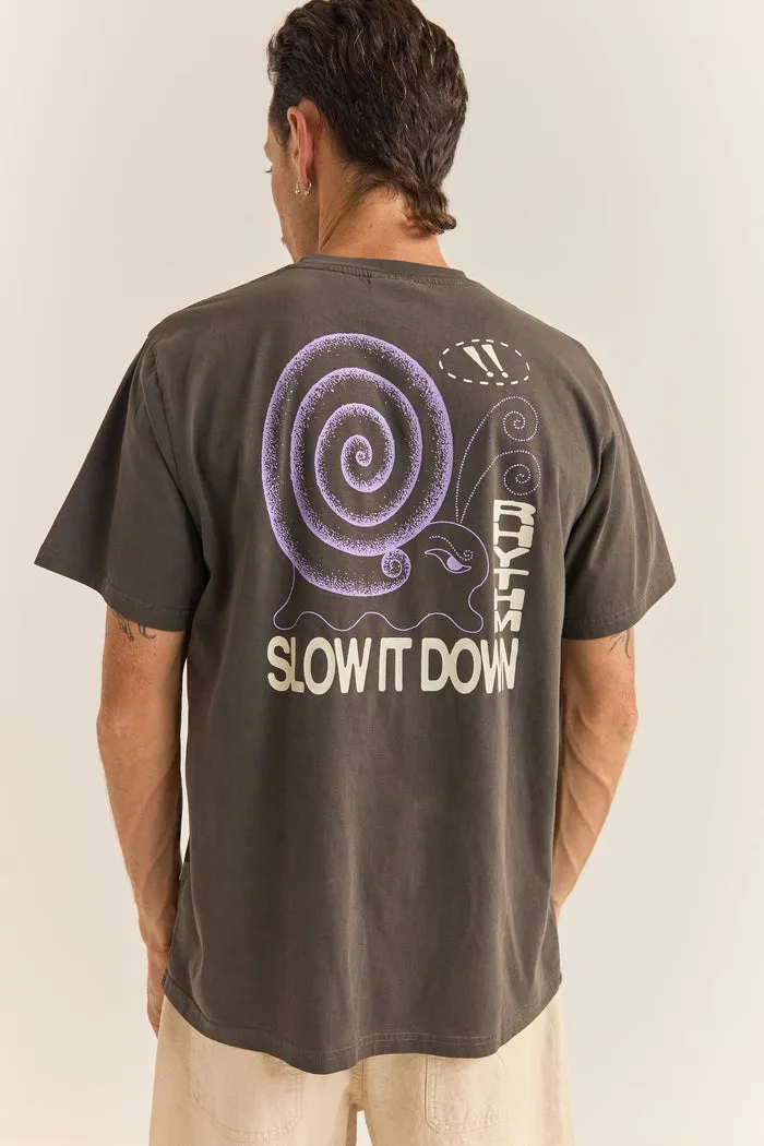 Rhythm Snail Vintage Ss T-Shirt - VINTAGE BLACK sold by Sun Diego Boardshops