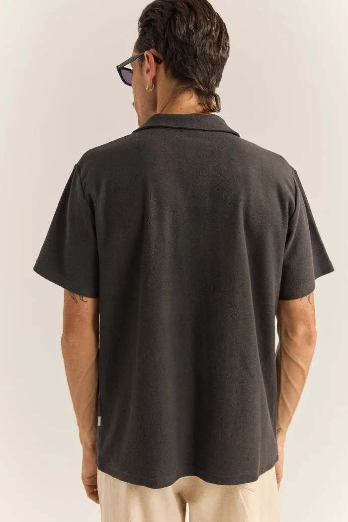 Rhythm Vintage Terry Polo - VINTAGE BLACK sold by Sun Diego Boardshops product image thumbnail 2