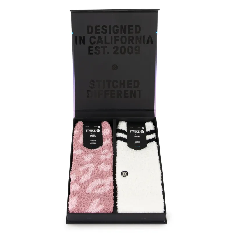 Stance Womens' Purfect Cozy Crew Socks Box Set - DUSTY ROSE sold by Sun Diego Boardshops