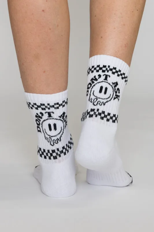 That Friday Feeling Don't Ask Crew Socks - ASSORTED sold by Sun Diego Boardshops