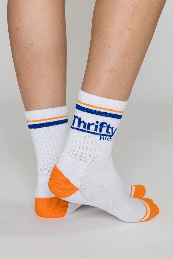 That Friday Feeling Thrifty Bitch Crew Socks - ASSORTED sold by Sun Diego Boardshops product image thumbnail 2
