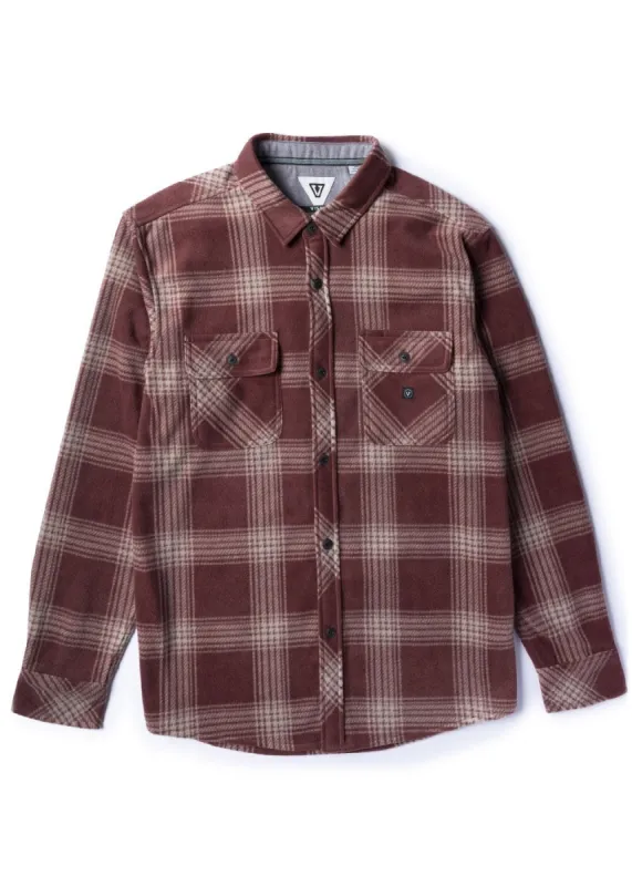 Vissla Eco-Zy Ls Polar Flannel - FIRED BRICK sold by Sun Diego Boardshops