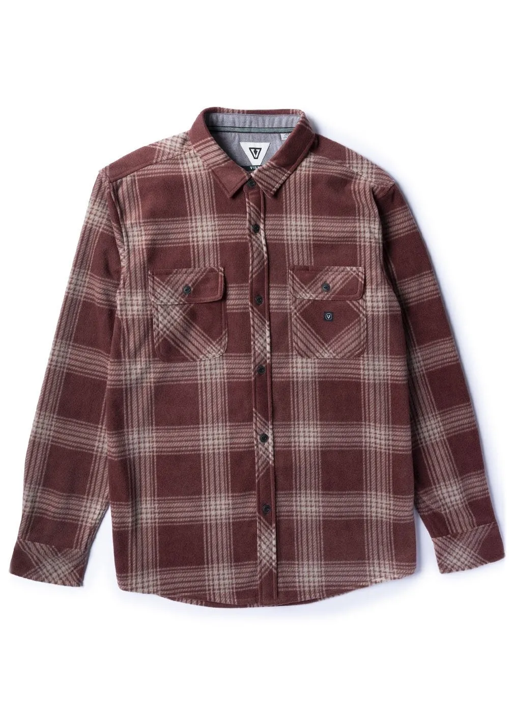 Vissla Eco-Zy Ls Polar Flannel - FIRED BRICK sold by Sun Diego Boardshops
