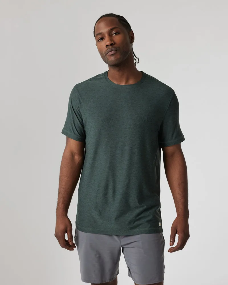 VUORI Strato Tech Tee - ASPEN HEATHER sold by Sun Diego Boardshops