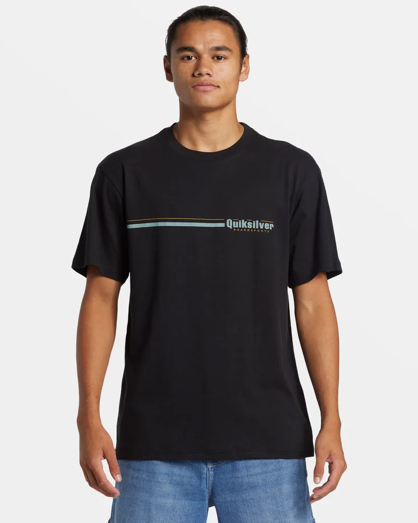 Quiksilver Speed Stripe T-Shirt - BLACK sold by Sun Diego Boardshops