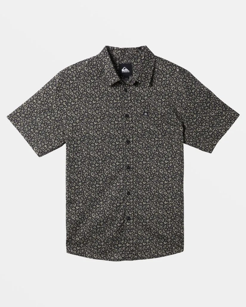 Quiksilver Apero Classic Short Sleeve Shirt - TARMAC APERO sold by Sun Diego Boardshops