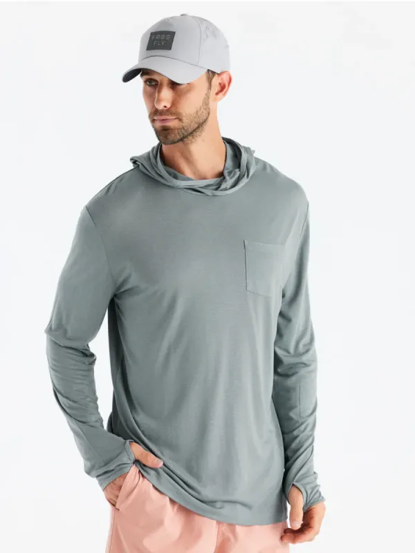 Free Fly Bamboo Lightweight Hoodie - SLATE sold by Sun Diego Boardshops