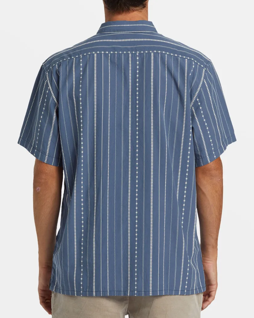 Billabong Sundays Jacquard Short Sleeve Shirt - SMOKE BLUE sold by Sun Diego Boardshops product image thumbnail 3