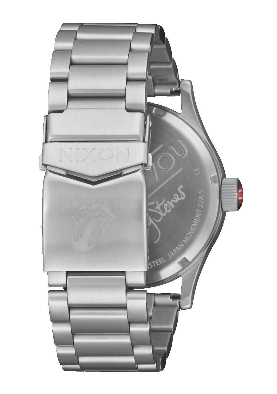 Nixon Rolling Stones Sentry Stainless Steel - Silver / Black sold by Sun Diego Boardshops product image thumbnail 5