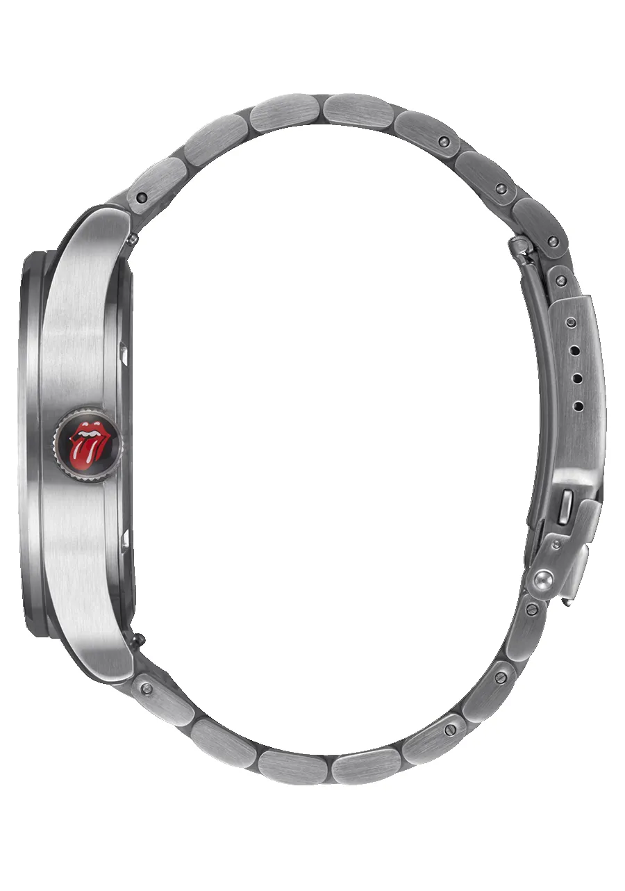 Nixon Rolling Stones Sentry Stainless Steel - Silver / Black sold by Sun Diego Boardshops product image thumbnail 4
