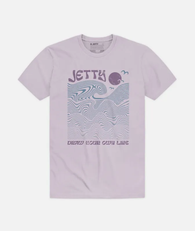 Whirlpool Tee - Lavender made by Sun Diego Boardshops