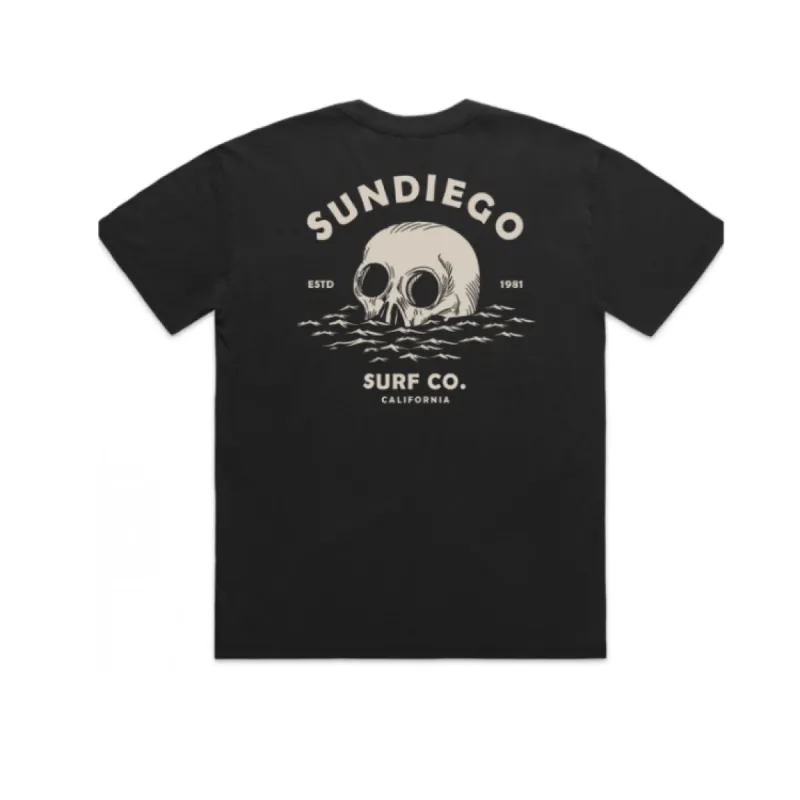 SunDiego DEATHWAVE BOX TEE - VINTAGE BLACK sold by Sun Diego Boardshops