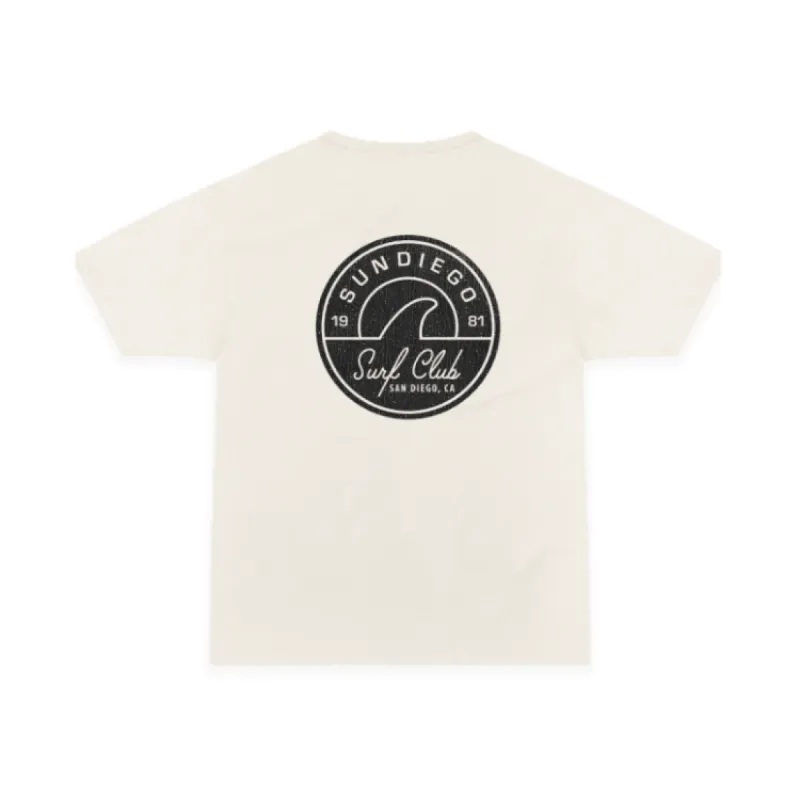 SunDiego CLUBSURF BOX TEE - VINTAGE OFF WHITE made by Sun Diego Boardshops