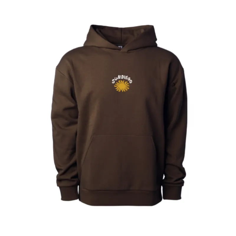 SunDiego SUNNY EMBROIDERED PULLOVER HOODIE - BROWN sold by Sun Diego Boardshops