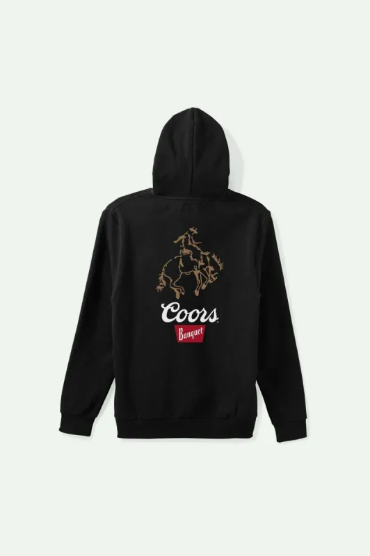 Brixton Coors Colt Hoodie - BLACK sold by Sun Diego Boardshops
