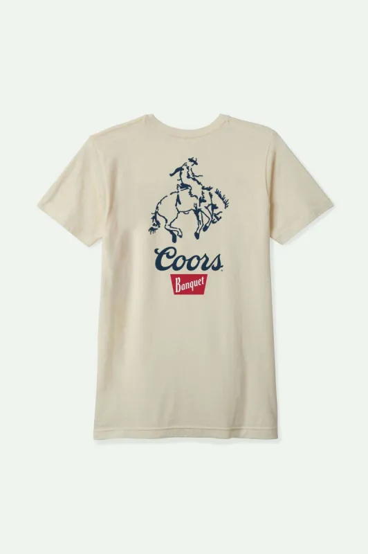 Brixton Coors Colt S/S Standard T-Shirt - NATURAL sold by Sun Diego Boardshops