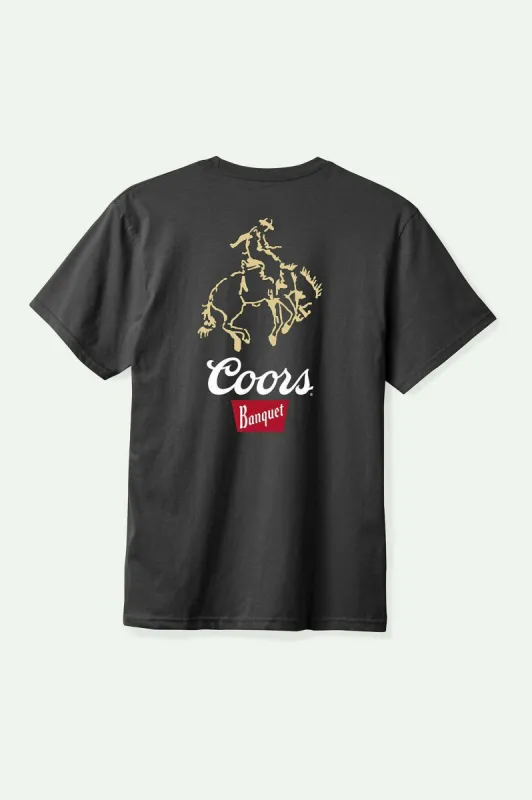Brixton Coors Colt S/S Standard T-Shirt - BLACK sold by Sun Diego Boardshops