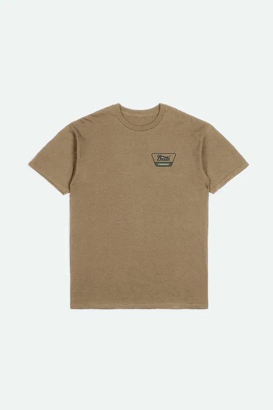 Brixton Linwood S/S Standard T-Shirt - TIGERS EYE/NAVY/OLIVE sold by Sun Diego Boardshops product image thumbnail 2