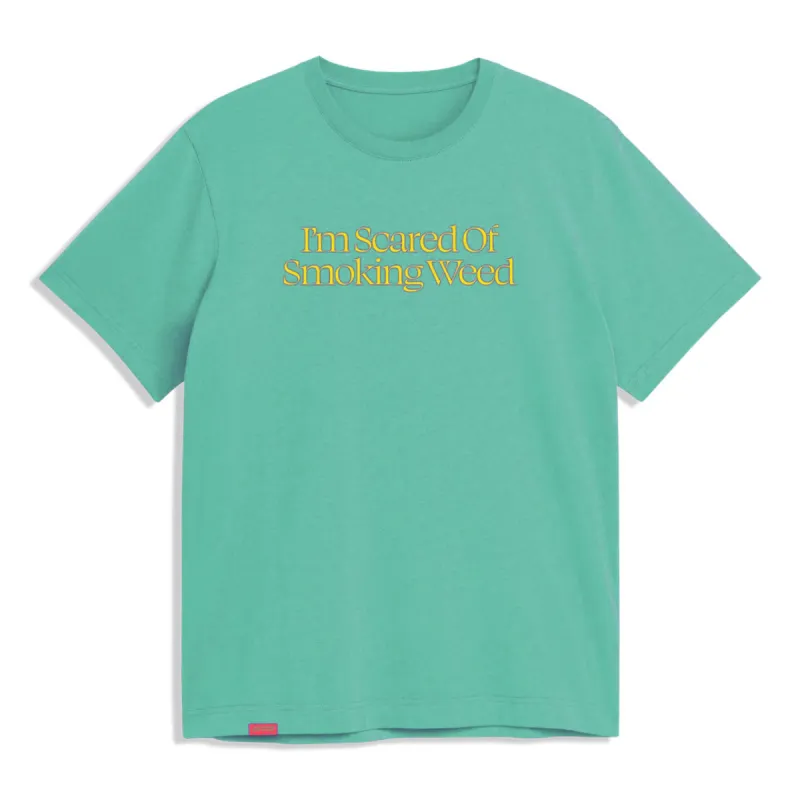 Jacuzzi Scared Weed T-Shirt - SEA FOAM made by Sun Diego Boardshops