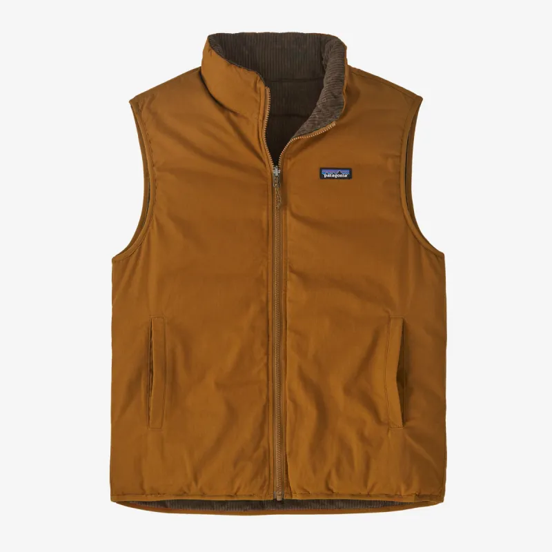 Patagonia Reversible Cotton Down Vest - SHELTER BROWN made by Patagonia
