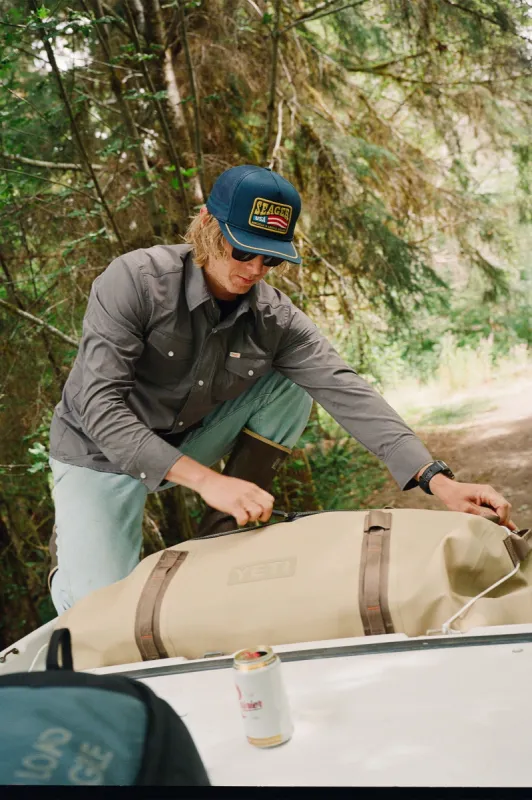 SEAGER El Ranchero L/S Shirt - CHARCOAL GREY sold by Sun Diego Boardshops