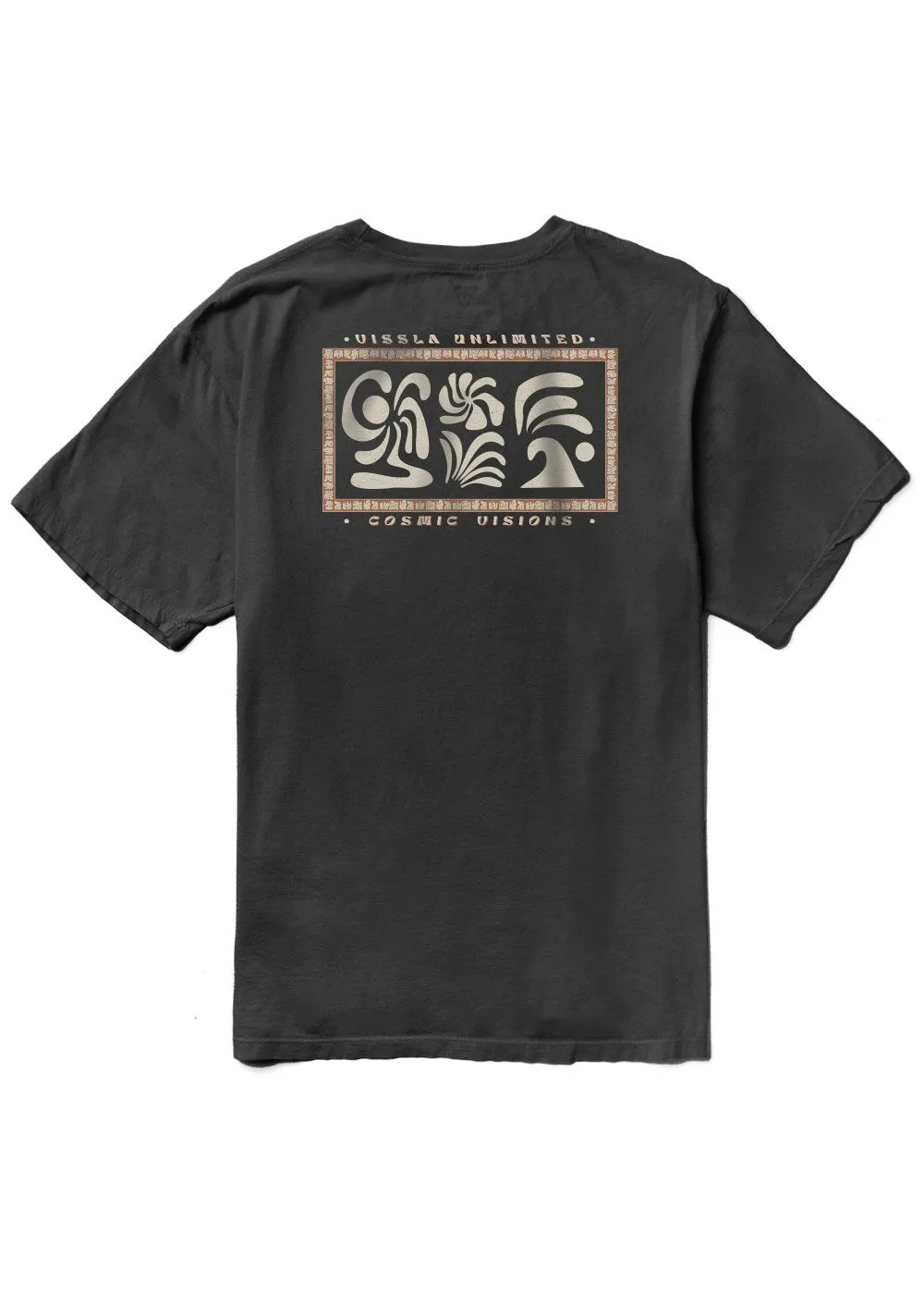 Vissla Waikiki Daze Organic Tee - PHANTOM sold by Sun Diego Boardshops