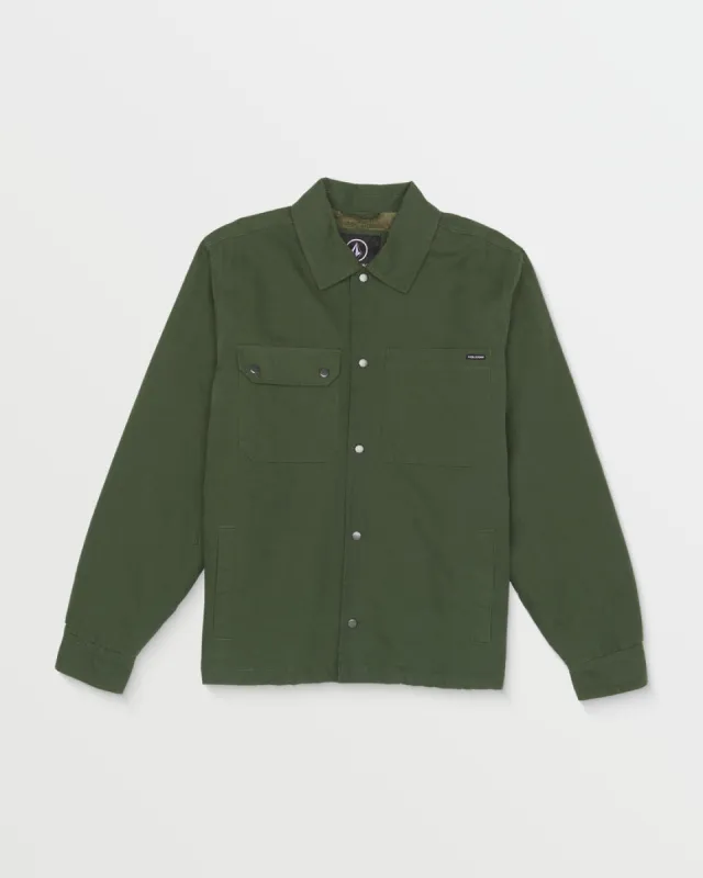 Volcom Larkin Lined Jacket - SQUADRON GREEN sold by Sun Diego Boardshops