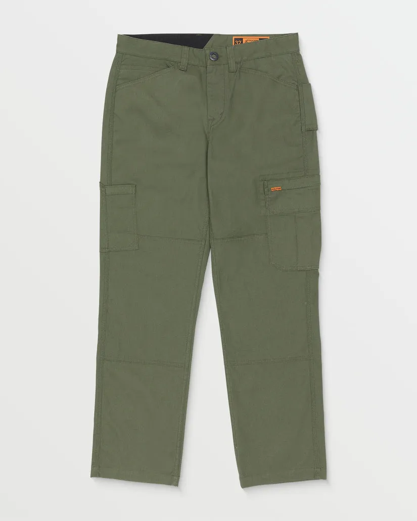 Volcom Workwear Gage Work Pants - SQUADRON GREEN sold by Sun Diego Boardshops