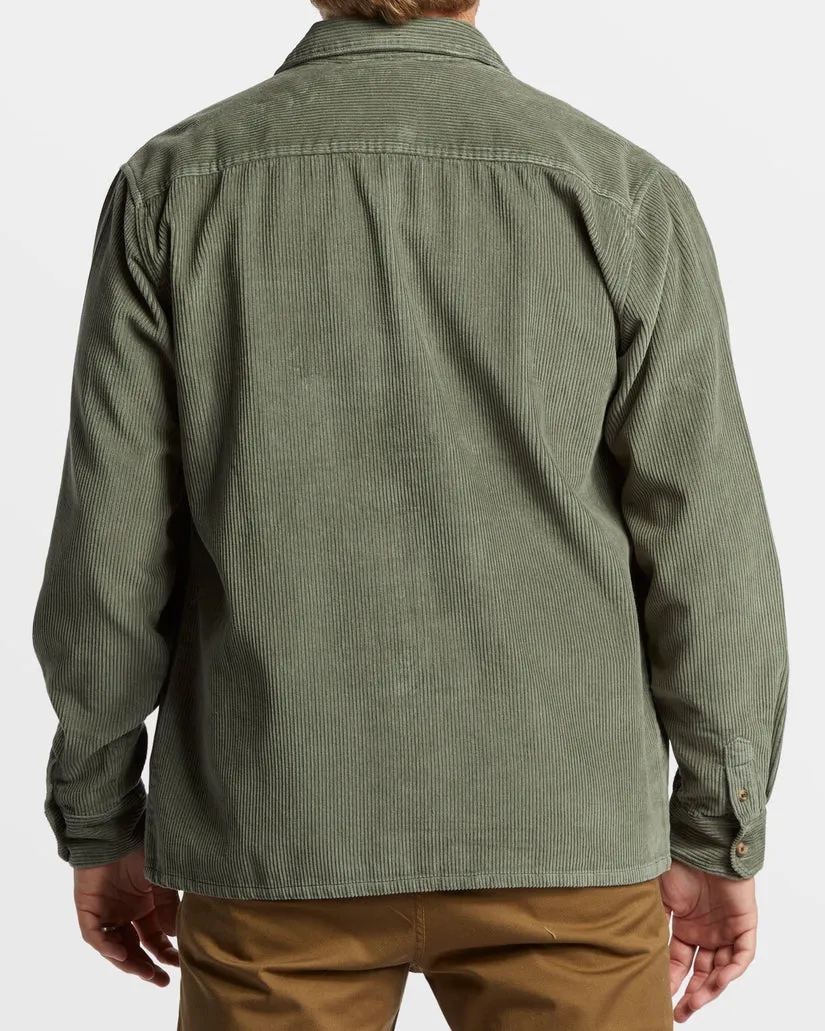 Billabong Bong Days Long Sleeve Cord Shirt - SAGE sold by Sun Diego Boardshops product image thumbnail 3