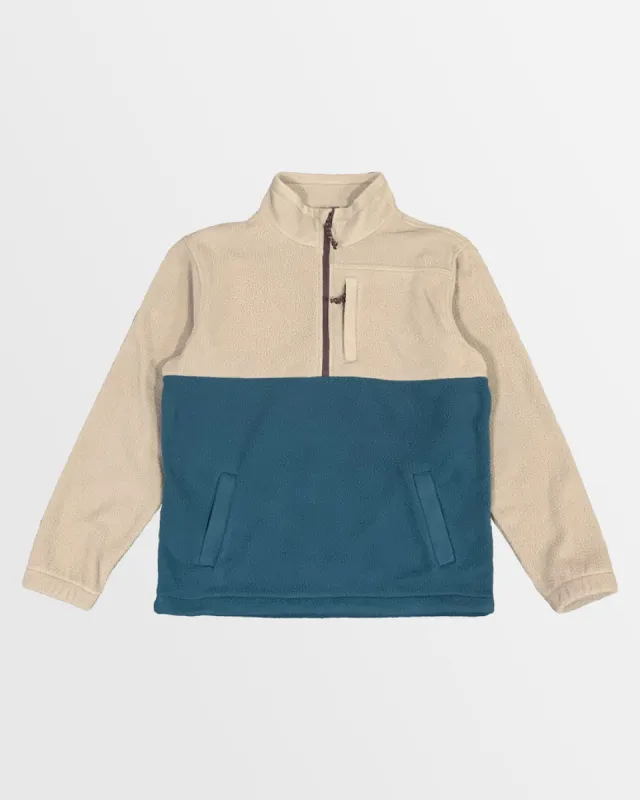 Billabong Boundary Half-Zip Mock Neck Fleece - DUNE sold by Sun Diego Boardshops