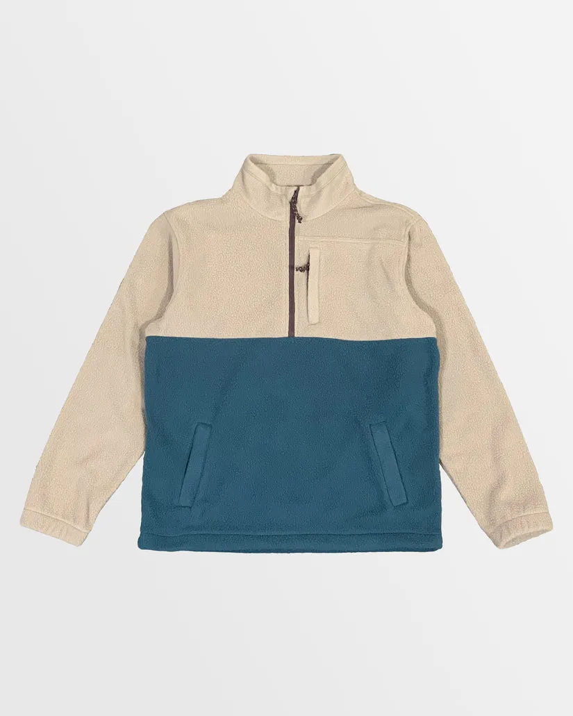 Billabong Boundary Half-Zip Mock Neck Fleece - DUNE sold by Sun Diego Boardshops