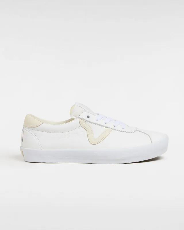 Vans Skate Sport Shoes - LEATHER VINTAGE WHITE sold by Sun Diego Boardshops