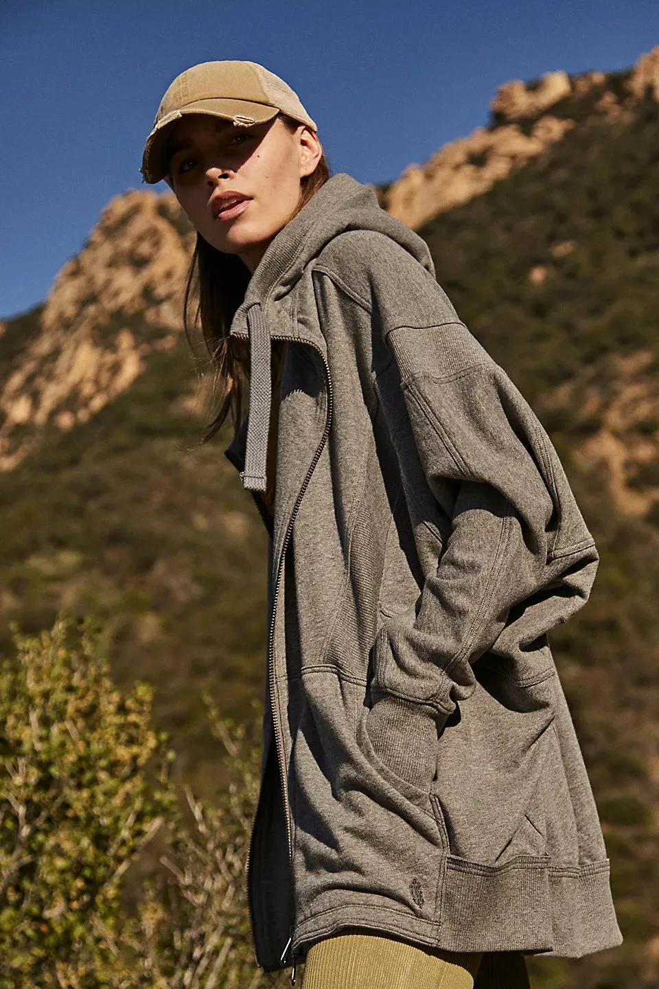 Free People ALL YOUR LOVE HOODIE - HEATHER GREY sold by Sun Diego Boardshops product image thumbnail 3