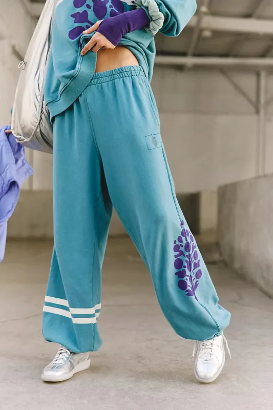 Free People All Star Logo Pants - MIDNIGHT JADE COMBO sold by Sun Diego Boardshops