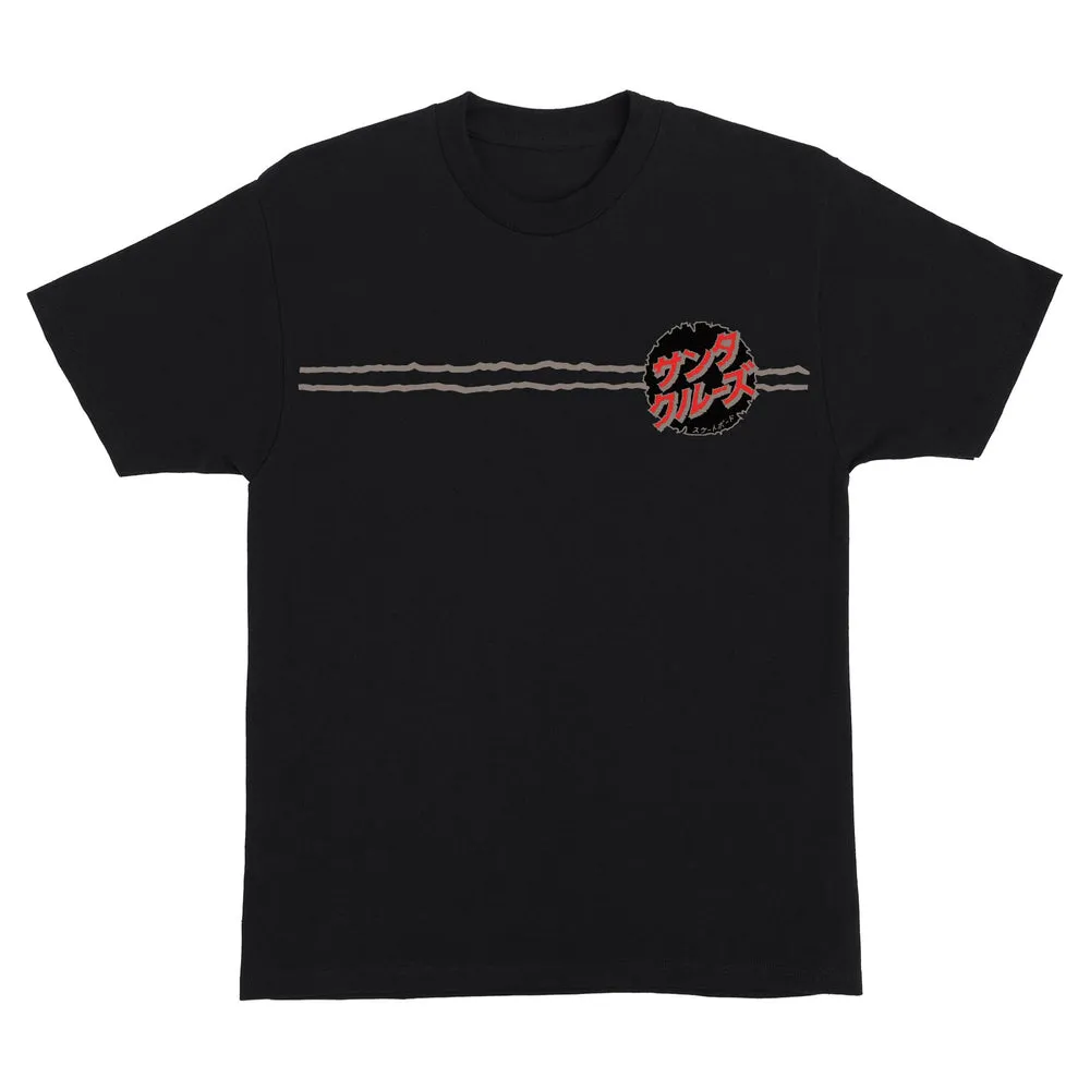 Santa Cruz Godzilla Destroyer Stripes Mens T-Shirt - BLACK sold by Sun Diego Boardshops product image thumbnail 2