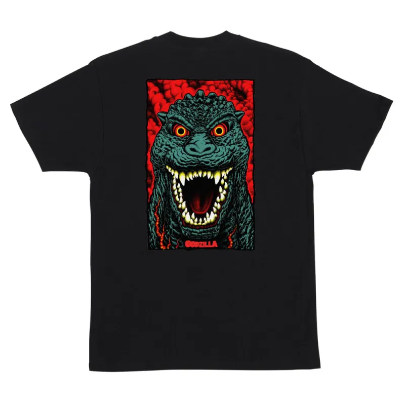 Santa Cruz Godzilla Destroyer Stripes Mens T-Shirt - BLACK sold by Sun Diego Boardshops