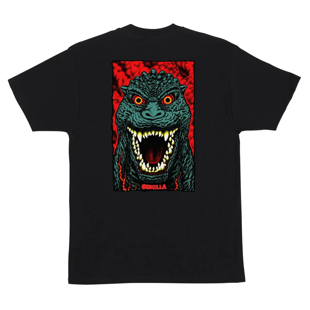 Santa Cruz Godzilla Destroyer Stripes Mens T-Shirt - BLACK sold by Sun Diego Boardshops