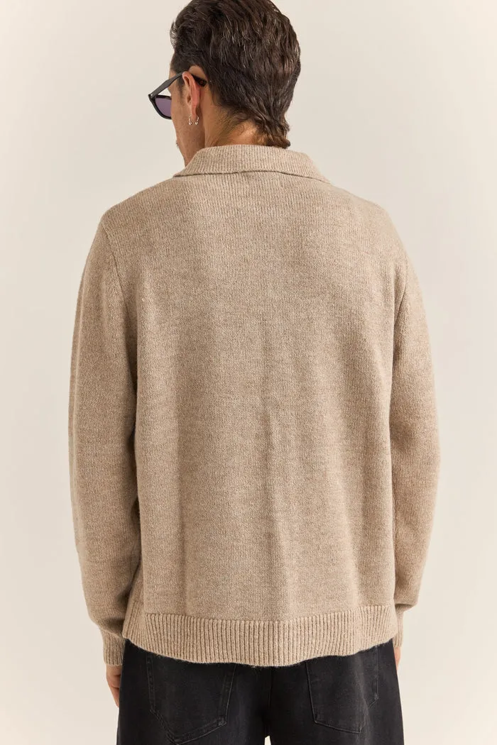 Rhythm Mohair Button Up Knit - NATURAL sold by Sun Diego Boardshops product image thumbnail 3