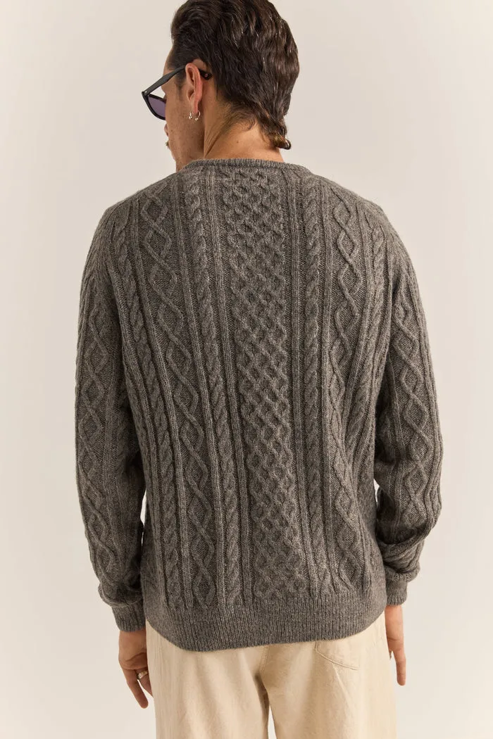 Rhythm Mohair Fishermans Knit - WASHED BLACK sold by Sun Diego Boardshops product image thumbnail 2