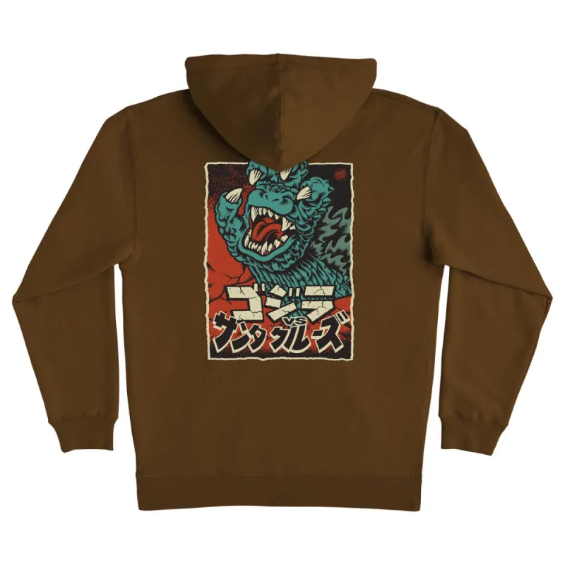Santa Cruz Godzilla Hand Mens Hoodie - BROWN sold by Sun Diego Boardshops