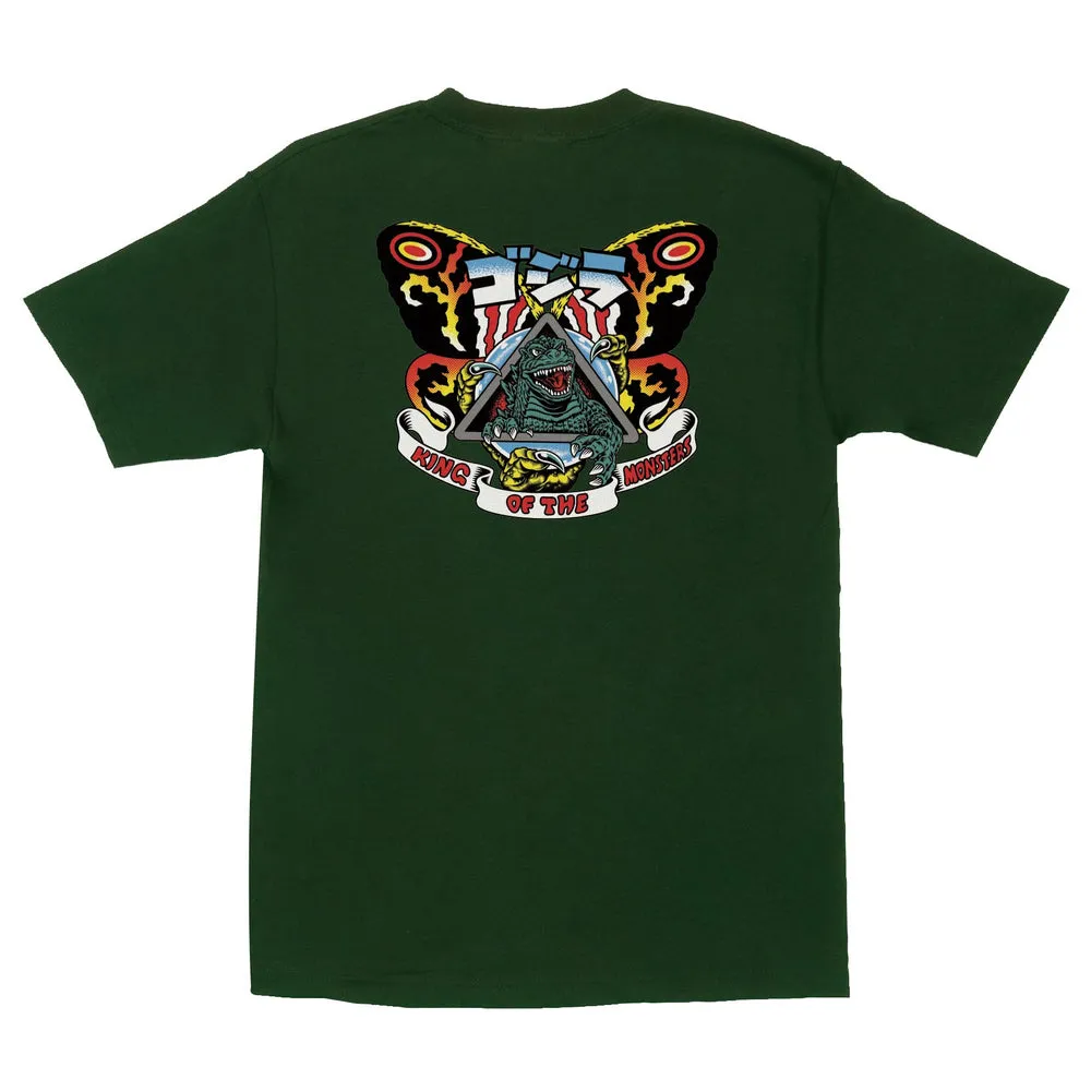 Santa Cruz Godzilla Natas Mothra Mens T-Shirt - FOREST sold by Sun Diego Boardshops