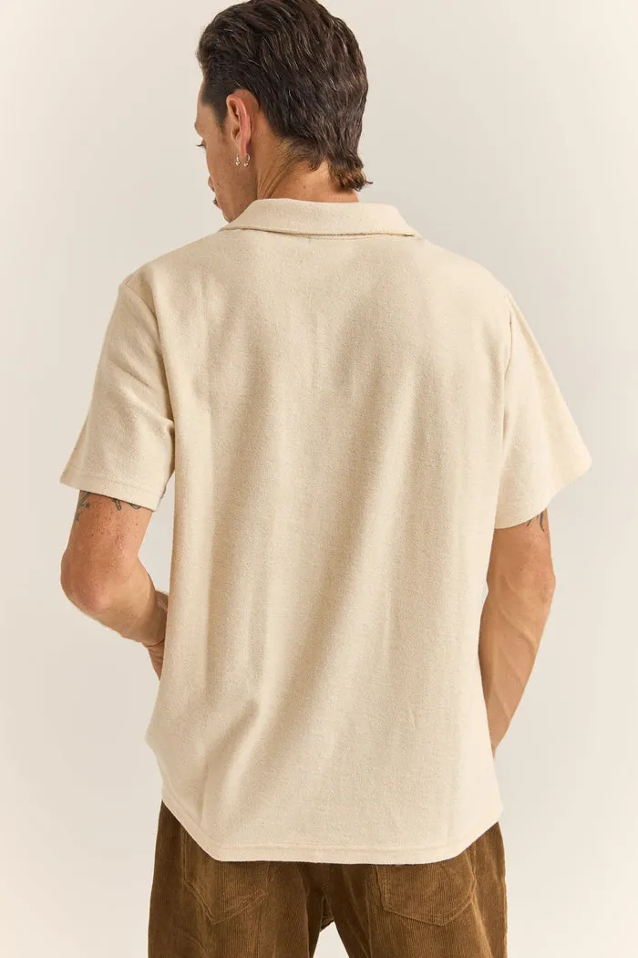 Rhythm Vintage Terry Polo - NATURAL sold by Sun Diego Boardshops product image thumbnail 2