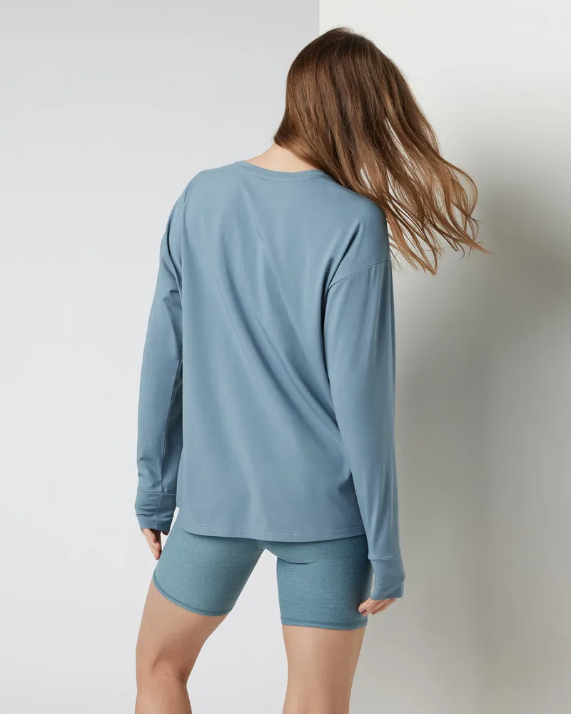Vuori Long-Sleeve Feather Tee - SMOKE BLUE sold by Sun Diego Boardshops product image thumbnail 2