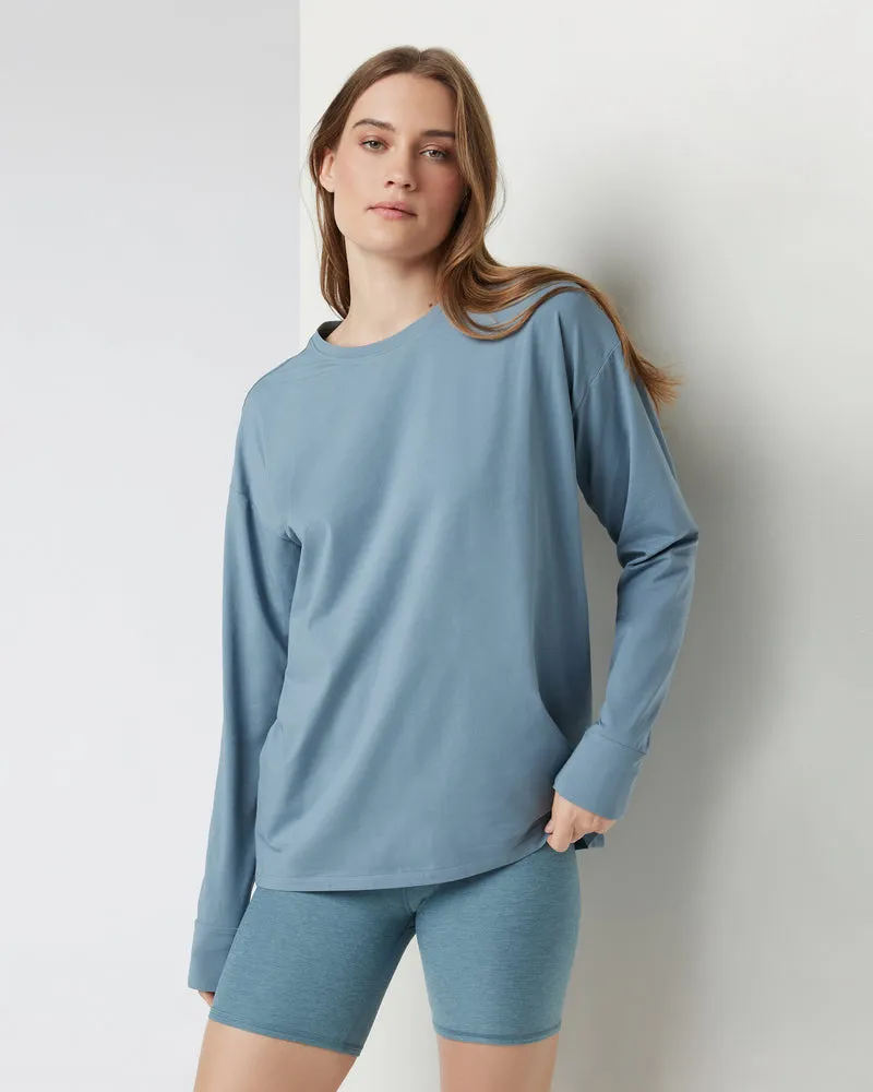 Vuori Long-Sleeve Feather Tee - SMOKE BLUE sold by Sun Diego Boardshops