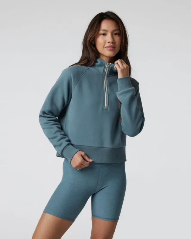 Vuori Restore Half Zip Hoodie - SMOKE BLUE sold by Sun Diego Boardshops